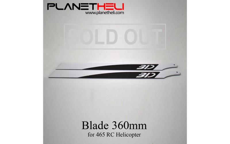 360mm Carbon Fiber Blades for Devil 465 or any 360mm Blade RC Helicopter